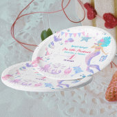 Pink Lila 1 Whimsical Girls Meerjungfrau Geburtsta Pappteller