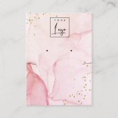 Pink Lila Aquarellfarbe Textur Erdnecklace Visitenkarte (Vorderseite)