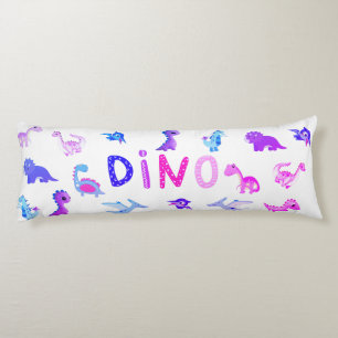 Pink & Lila Baby Girl Dino Kissen