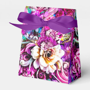 Pink Lila Blue Aquamarin White Garden Blume Fantas Geschenkschachtel