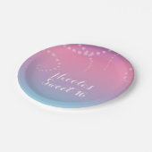 Pink Lila Blue Dive Geburtstagsparty Custom Pappteller (Schrägansicht)
