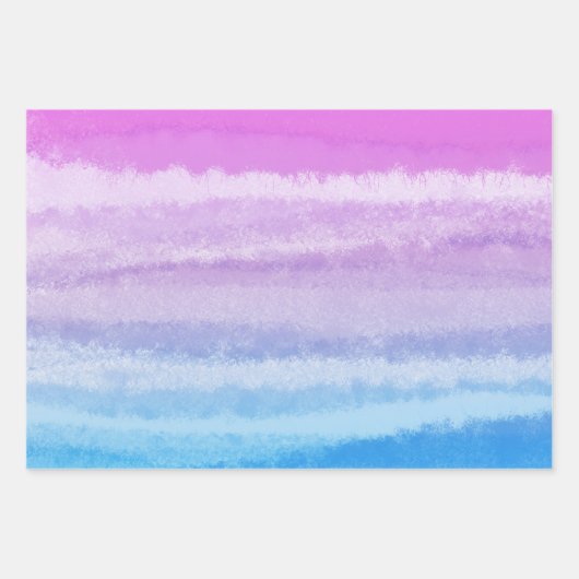 Pink Lila Blue Patterns Variety Pack Geschenkpapier Set (Vorderseite 2)