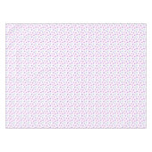 Pink Lila Blue Paw Prints Muster Tischdecke (Vorderseite (Horizontal))