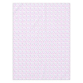 Pink Lila Blue Paw Prints Muster Tischdecke (Vorderseite)