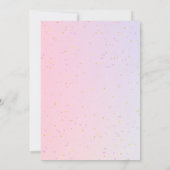 Pink Lila Butterfly Girl All Ages Geburtstag Dankeskarte (Rückseite)