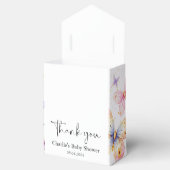 Pink Lila Butterfly Girl Babydusche Geschenkschachtel (Geöffnet)