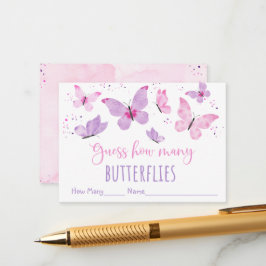 Pink Lila Butterfly Guthaben Wie viele Spiele Begleitkarte