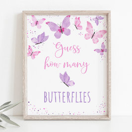 Pink Lila Butterfly Guthaben Wie viele Spiele Poster