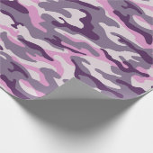 Pink Lila Camouflage Style Geschenkpapier (Ecke)