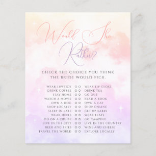 Pink Lila Cloud Nine würde sie eher spielen