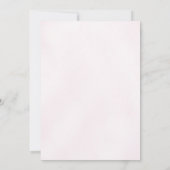 Pink Lila Dahlia Girl Babydusche Einladung (Rückseite)