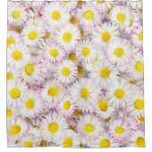 Pink Lila Daisy Blume Pattern Duschvorhang (Vorderseite)