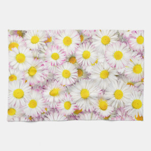 Pink Lila Daisy Blume Pattern Geschirrtuch