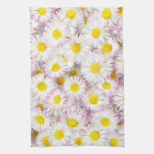 Pink Lila Daisy Blume Pattern Geschirrtuch (Vertikal)