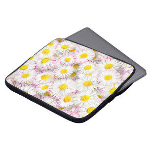 Pink Lila Daisy Blume Pattern Laptopschutzhülle