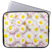 Pink Lila Daisy Blume Pattern Laptopschutzhülle (Vorderseite)