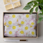 Pink Lila Daisy Blume Pattern Seidenpapier (Geschenk)