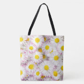 Pink Lila Daisy Blume Pattern Tasche (Vorderseite)