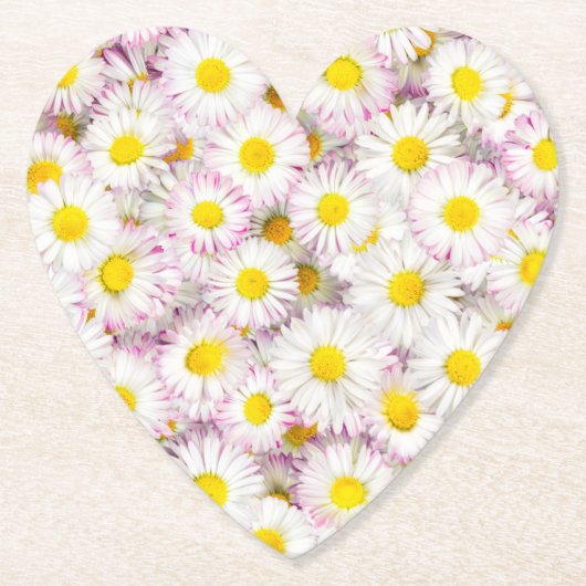 Pink Lila Daisy Blume Pattern Untersetzer (Vorderseite)