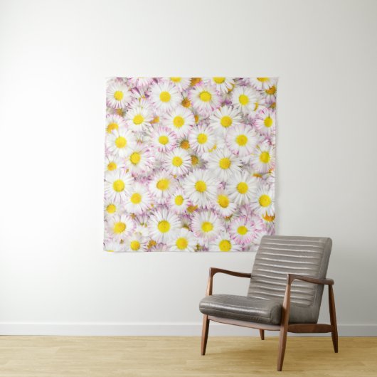 Pink Lila Daisy Blume Pattern Wandteppich (Beispiel)