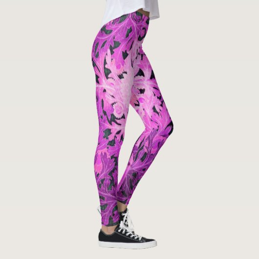 PINK LILA DAISY / MARGUERITE / MARGHERITA LEGGINGS (Rechts)