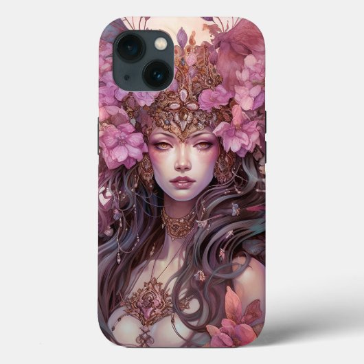 Pink Lila Fairy Queen Fantasy Art Case-Mate iPhone Hülle (Rückseite)