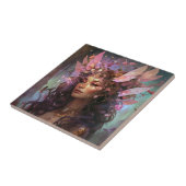 Pink Lila Fairy Queen Fantasy Art Fliese (Seite)