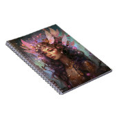Pink Lila Fairy Queen Fantasy Art Notizblock (Rechte Seite)