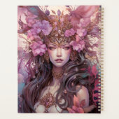 Pink Lila Fairy Queen Fantasy Art Planner Planer (Rückseite)