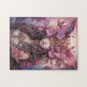 Pink Lila Fairy Queen Fantasy Art Puzzle (Horizontal)