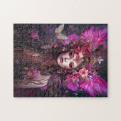 Pink Lila Fairy Queen Fantasy Art Puzzle (Horizontal)