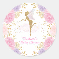 Pink Lila Floral Fee Geburtstag Baby Girl Dusche