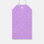 Pink & Lila Floral Vielen Dank für Ihre Geschenke Geschenkanhänger (Rückseite)