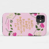 Pink Lila Floral William Shakespeare Case-Mate iPhone Hülle (Rückseite (Horizontal))