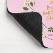Pink Lila Floral William Shakespeare Mousepad (Ecke)