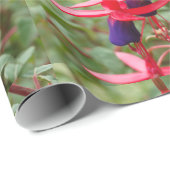 Pink Lila Foto Foto Wrapping Paper Geschenkpapier (Rolleneckpunkt)