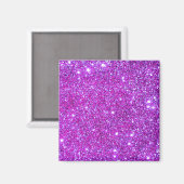 Pink Lila Funkelnd Glam Glitzer Designer Magnet (Vorderseite/Rückseite)