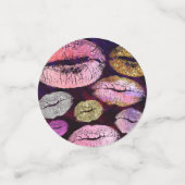 Pink Lila Glitzer Sparkle Glam Geburtstagsparty Konfetti (Klein Vorderseite)