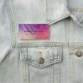 Pink Lila Gold Foil Glitzer Kalligrafie Script Namensschild (Beispiel)