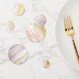 Pink Lila Gold WeltraumGeburtstag Konfetti