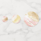 Pink Lila Gold WeltraumGeburtstag Konfetti (Vorderseiten)