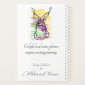 Pink Lila Green Fantasy Necklace Planer (Rückseite)