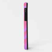 Pink Lila Hypnotic Herz Liebe Muster Case-Mate iPhone Hülle (Hinten/Links)