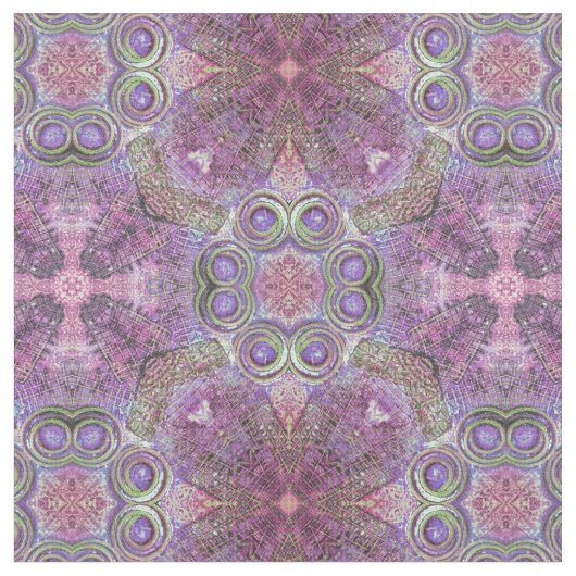 Pink & Lila Jewel Pattern Automaterial Stoff (Nahaufnahme)
