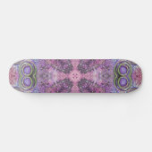 Pink & Lila Jewel Pattern Skateboard Deck (Horizontal)