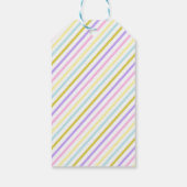 Pink & Lila Jump Geschenketiketten Geschenkanhänger (Rückseite)