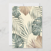 Pink Lila Jungle Tiere Mädchen Kinderdusche Einladung (Rückseite)