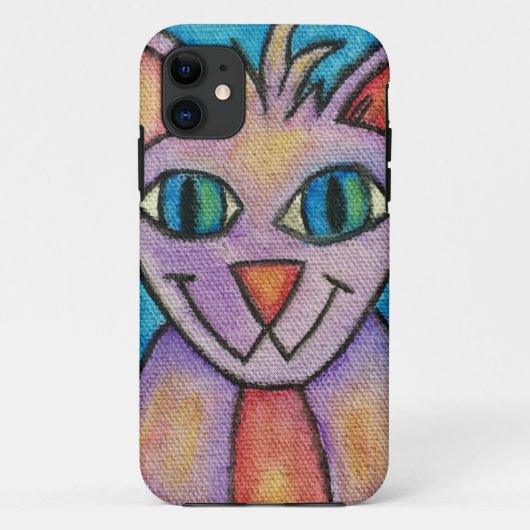 Pink Lila Kitty Cat Case-Mate iPhone Hülle (Rückseite)