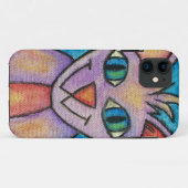 Pink Lila Kitty Cat Case-Mate iPhone Hülle (Rückseite (Horizontal))