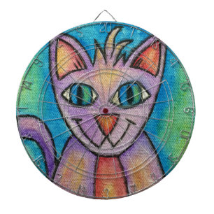 Pink Lila Kitty Cat Dartscheibe